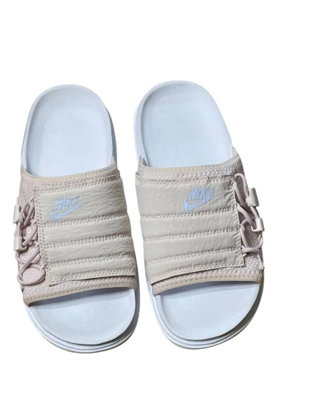 Nike Asuna Pink Drawstring Slides Sandals | Women's Size 6 - Picture 7 of 12